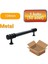 50 Adet Halka Boru Siyah Metal Mobilya Kulbu 128 mm 1