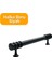 50 Adet Halka Boru Siyah Metal Mobilya Kulbu 128 mm 2
