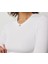 Beyaz Darkalıp Slimfit Soft Touch Interlok Penye Kumaş Basic Bluz 3