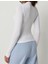 Beyaz Darkalıp Slimfit Soft Touch Interlok Penye Kumaş Basic Bluz 4
