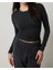 Siyah Darkalıp Slimfit Soft Touch Interlok Penye Kumaş Basic Bluz 1