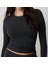 Siyah Darkalıp Slimfit Soft Touch Interlok Penye Kumaş Basic Bluz 3