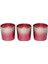 X-Mas Red 3'lu Candle Set 2
