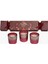 X-Mas Red 3'lu Candle Set 1