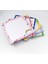 Notluk - Bloknot 6'lı Set (Gökkuşağı, Bulut, Kedi, Çilek ve Emoji Temalı Notes ) (8-8 Cm) 3