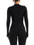 Siyah Darkalıp Slimfit Soft Touch Mock Neck Finger Detail Parmak Detaylı Tesettür Body 2