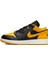 Air Jordan 1 Low(Gs) Leather Sneaker Deri Siyah Sarı Unisex Spor Ayakkabı 2