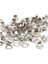 KLİNKSHOP Kuşgözü No.24 (9,5mm) Malzeme Paketi. Örme ve Deri Çanta, Eşorfman Altı ve Kapüşonları Için 100 Adet Gümüş Renk (Nikel Free) Kuşgözü Takım-Paslanmaz Pirinç 4