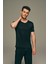 Erkek Modal V Yaka Kısa Kollu T-Shirt 1