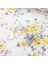 Indigo Sarı Çiçek Demeti Nevresimlik Poplin Kumaş-Deco 1