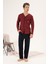 Erkek Interlok Pijama Takımı 23410 Bordo 1