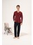 Erkek Interlok Pijama Takımı 23410 Bordo 2