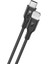 CAB273 3A Type-C To Lightning Pvc Örgü Data ve Şarj Kablosu - 1 Metre - Dayanıklı - Black 1