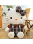Retro Ekose Etek Hello Kitty Bez Bebek Bebek Yastık Kız Peluş Oyuncak 45 cm (Yurt Dışından) 1
