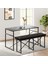 Masa Takımı Bench Bank Minderli Masa Seti 120 x 60 Mutfak ve Yemek Masası Beyaz 1563 1