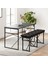 Masa Takımı Bench Bank Minderli Masa Seti 120 x 60 Mutfak ve Yemek Masası Beyaz 1563 2