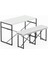 Masa Takımı Bench Bank Minderli Masa Seti 120 x 60 Mutfak ve Yemek Masası Beyaz 1563 3