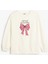 Sweatshirt Fiyonk Baskılı Uzun Kollu Bisiklet Yaka Pamuklu 1