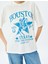 Slogan Baskılı Bisiklet Yaka Kısa Kollu T-Shirt 5