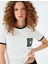 Bisiklet Yaka Brode Detaylı Kısa Kollu T-Shirt 1