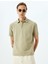 Kısa Kollu Pamuklu Dokulu Polo Yaka T-Shirt 3