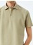 Kısa Kollu Pamuklu Dokulu Polo Yaka T-Shirt 5