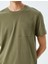 Bisiklet Yaka Kısa Kollu Cepli Pamuklu Basic T-Shirt 5