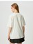 Oversize T-Shirt Baskılı Bisiklet Yaka Kısa Kollu Pamuklu 4