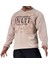 Açık Kahve Rahat Kesim Sweatshirt Big Sam 4618 1
