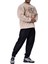 Açık Kahve Rahat Kesim Sweatshirt Big Sam 4618 3