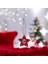 Yılbaşı Ağacı Süsü El Yapımı Setler: Sakallı Noel Baba, Şapka, Örme Çam Ağacı, Kırmızı Yıldız 2