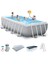 26792NP Dikdörtgen Prefabrik Aile Havuzu 488X244X107CM Merdiven + Örtü + Filtre Set 1