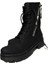 Siyah Şık Sportif Fermuarlı Kadın Bot 1