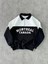 Yarım Fermuarlı Parçalı Yakalı Sweatshirt - Siyah 1