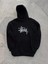 Üç Iplik Kapşonlu Baskılı Sweatshirt - Siyah 1