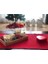 Yılbaşı Sunum Kırmızı Runner Amerikan Servis Pamuklu Runner Masa Sunum Takımı Runner 40X140 2