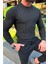 Bafatex Slim Fit Triko Kazak Siyah 1