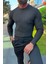 Bafatex Slim Fit Triko Kazak Siyah 3