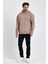 Bafatex Erkek Oversize 3 Iplik Kapşonlu Sweatshirt Krem 2