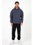 Bafatex Erkek Oversize 3 Iplik Kapşonlu Sweatshirt 2