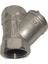 1" Sarı / Krom Pislik Tutucu Su Filtresi DN25 - Threaded Strainer 5