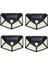 4 Paket Güneş Enerjili LED Işık Dış Mekan Güneş Işığı Pır Hareket Sensörü Duvar Lambası Su Geçirmez Güneş Enerjili Güneş Işığı Bahçe Için (Yurt Dışından) 1