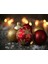 Kırmızı ve Altın Renkli Noel Süsleri ile 200x150cm Arka Plan Stüdyo Fonu 1