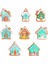 Pvc Noel Evi Kolye Noel Ağacı Dekorasyon 8 Adet Takım A (Yurt Dışından) 1