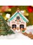 Pvc Noel Evi Kolye Noel Ağacı Dekorasyon 8 Adet Takım A (Yurt Dışından) 5