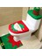 Süslü Noel Dekorasyonu Santa F Tuvalet Kapağı Kapağı (Yurt Dışından) 5