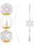 Noel Kar Tanesi Saçağı Kristal Kolye 5 Adettakım (Yurt Dışından) 4