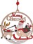 Noel Dekoratif Ahşap Kolye Kızak Noel Baba (Yurt Dışından) 1