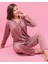 Good Night 2550-4 Kadın Kadife Önden Düğmeli Pijama Takımı 1