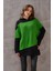 Kadın Kopüşonlu Triko Sweatshirt 2